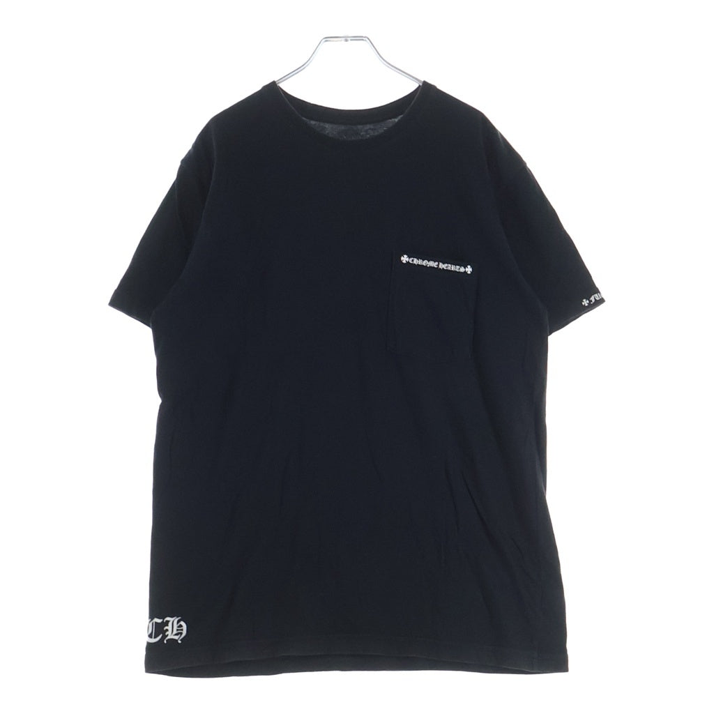 CHROME HEARTS(クロムハーツ) Holly wood TEE バックロゴプリント 半袖Tシャツ カットソー ブラック