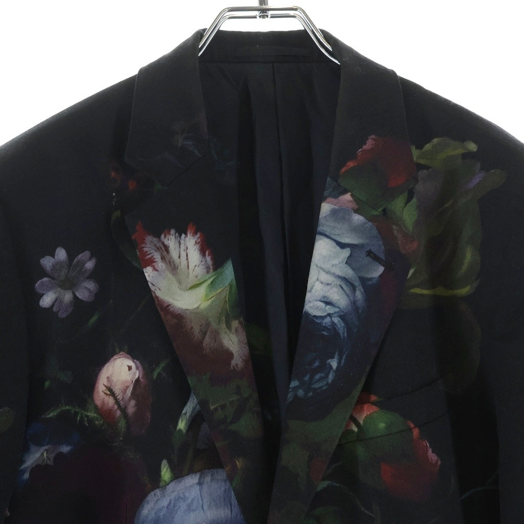 LAD MUSICIAN(ラッドミュージシャン) 19AW Standard 1B Jacket スタンダード テーラードジャケット 花柄 ブラック 2219-311