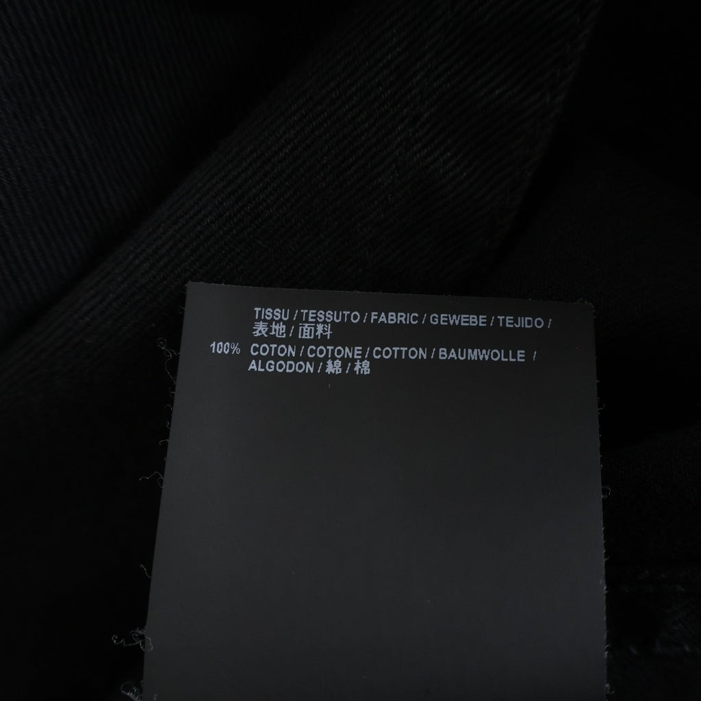 SAINT LAURENT PARIS(サンローランパリ) 19AW ボタンフライ コットン ウエスタン 長袖シャツ ブラック 531727