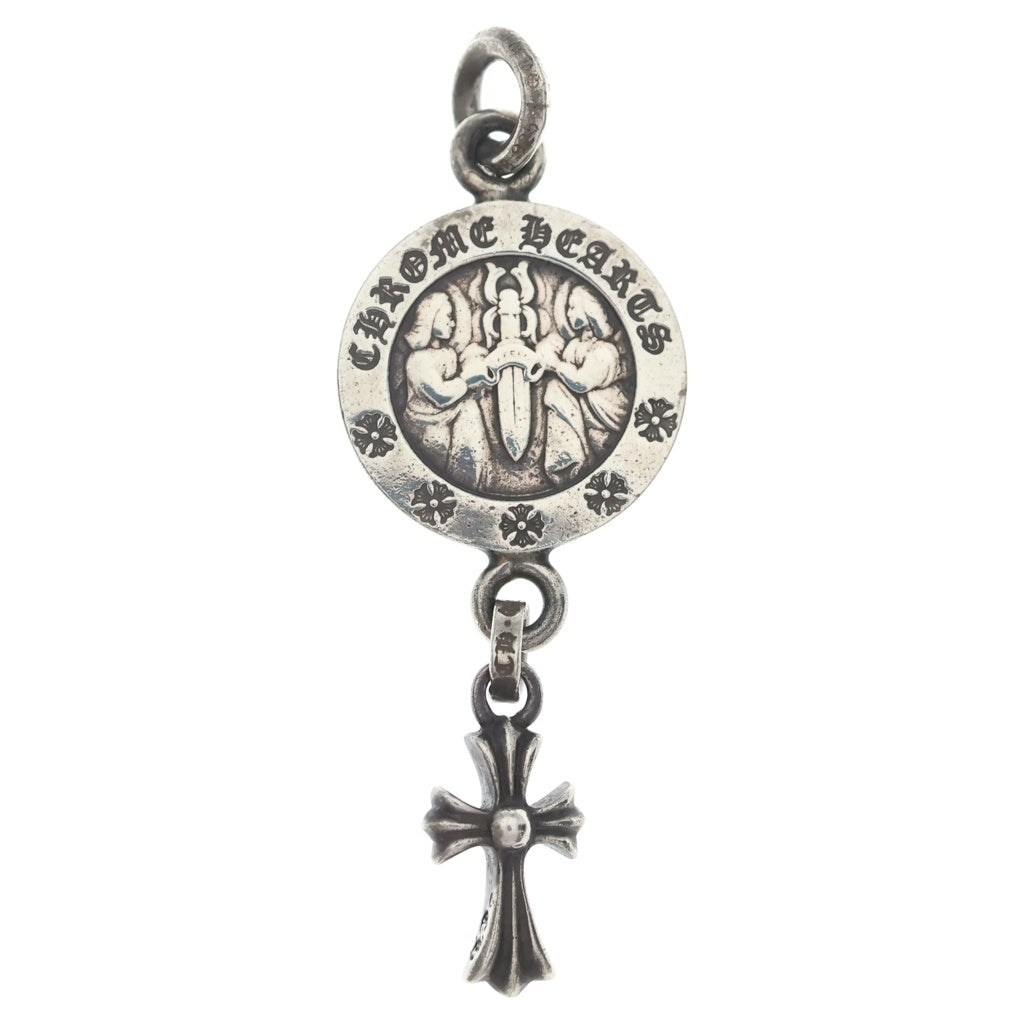 CHROME HEARTS(クロムハーツ) ANGEL MEDAL wCRS BBYFAT エンジェルメダル/ベイビーファットクロス ペンダントトップ シルバー BCA208