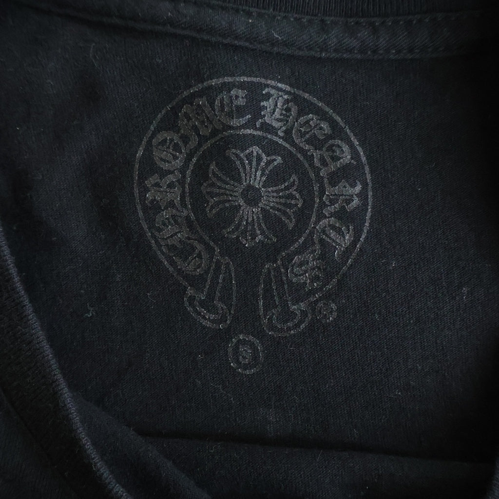CHROME HEARTS(クロムハーツ) CH PLUS T-SHRT CHプラス バックスクロールプリント 長袖Tシャツ カットソー ブラック