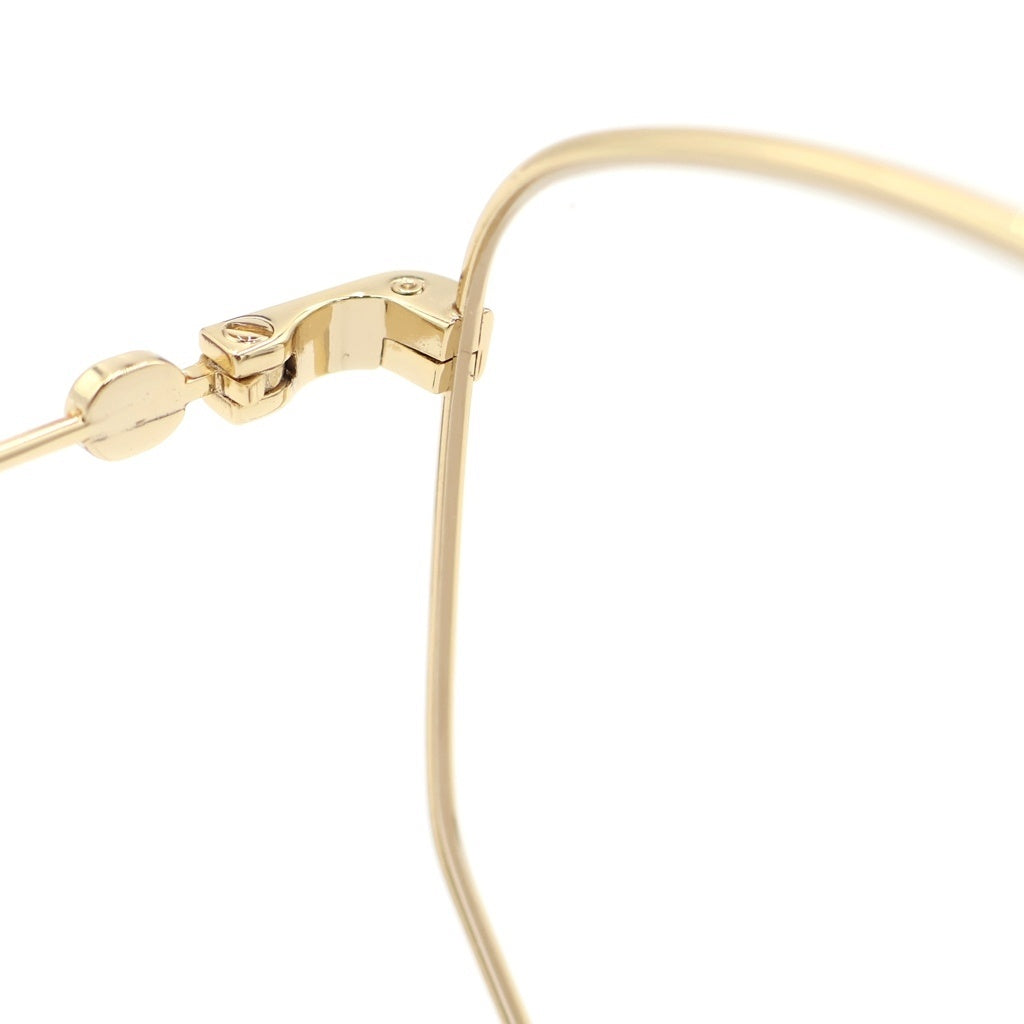 GUCCI(グッチ) スクエアフレームメタルサングラス 眼鏡 アイウェア ゴールド GG0396S