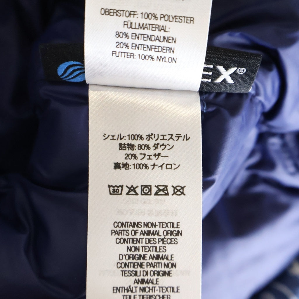 SUPREME(シュプリーム) 22AW Micro Down Half Zip Hooded Pull Over マイクロ フロントボックスロゴデザイン ペイズリー ハーフジップ フーデッド ダウンジャケット ブルー