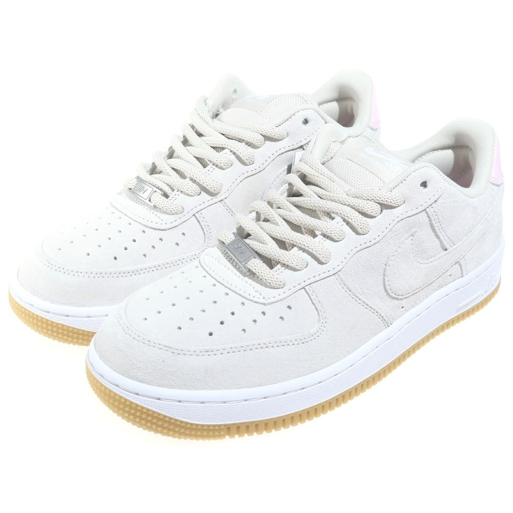 NIKE SB(ナイキエスビー) Air Force 1 Low Light エアフォース1 ロー ライトオールウッドブラウン/ピンクフォーム ローカットスニーカー シューズ グレー/ピンク US8.5/26.5cm