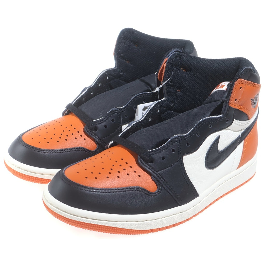 NIKE(ナイキ) AIR JORDAN 1 RETRO HIGH OG Shattered Backboard エアジョーダン1 レトロ シャッタードバックボード ハイカットスニーカー オレンジ/ブラック US8.5/26.5cm DZ5485-008