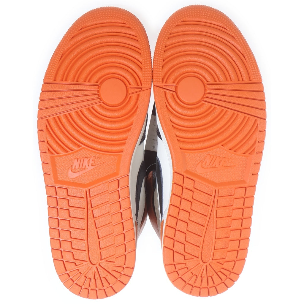 NIKE(ナイキ) AIR JORDAN 1 RETRO HIGH OG Shattered Backboard エアジョーダン1 レトロ シャッタードバックボード ハイカットスニーカー オレンジ/ブラック US8.5/26.5cm DZ5485-008