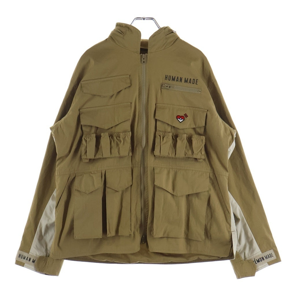 HUMAN MADE(ヒューマンメイド) ×Pokemon Made Utility Jacket ポケモン ユーティリティジャケット カモネギ ジップアップ ベージュ XX31JK007