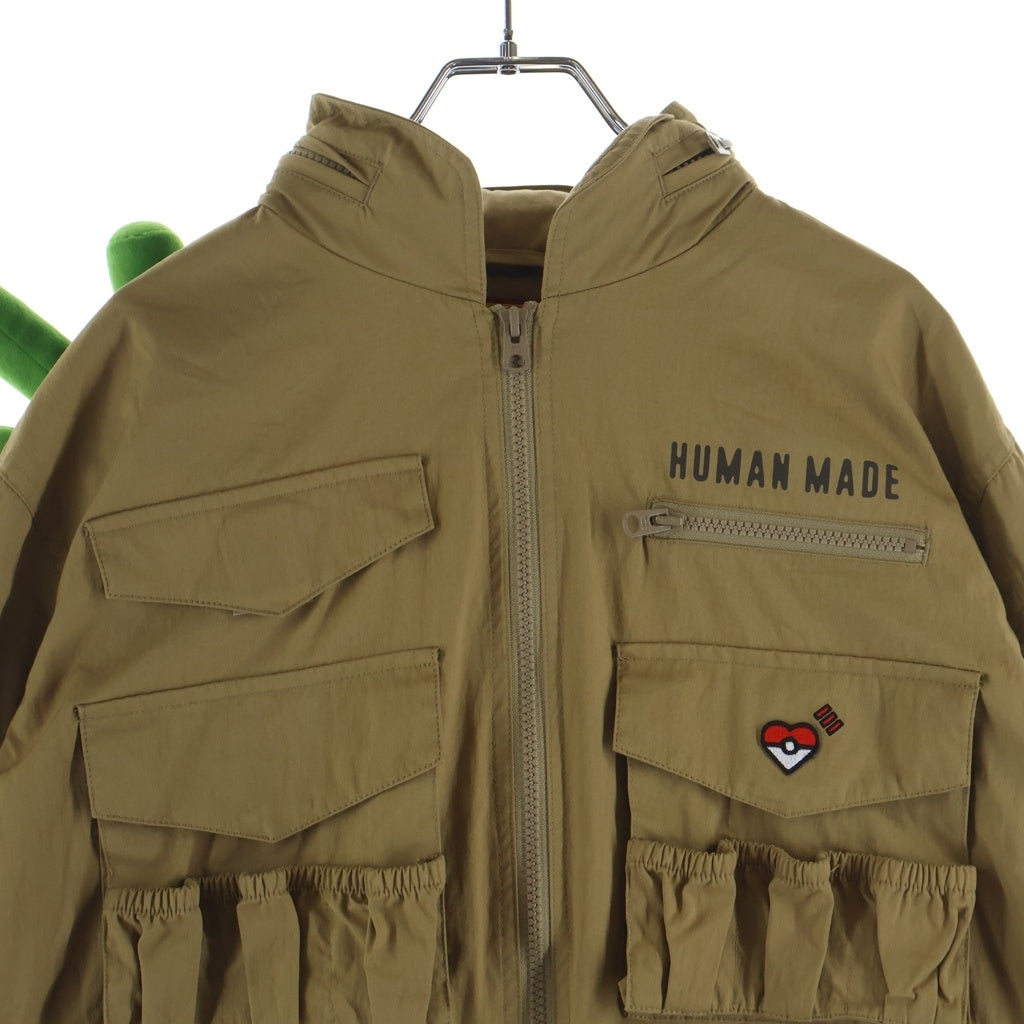 HUMAN MADE(ヒューマンメイド) ×Pokemon Made Utility Jacket ポケモン ユーティリティジャケット カモネギ ジップアップ ベージュ XX31JK007
