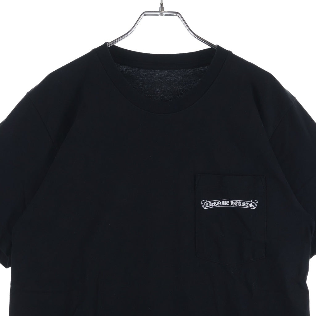 CHROME HEARTS(クロムハーツ) CH T-SHRT バックロゴプリント半袖Tシャツ カットソー ブラック