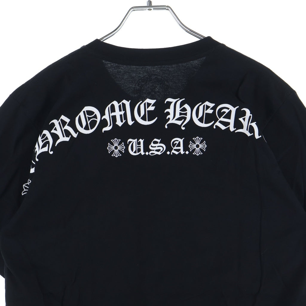 CHROME HEARTS(クロムハーツ) CH T-SHRT バックロゴプリント半袖Tシャツ カットソー ブラック