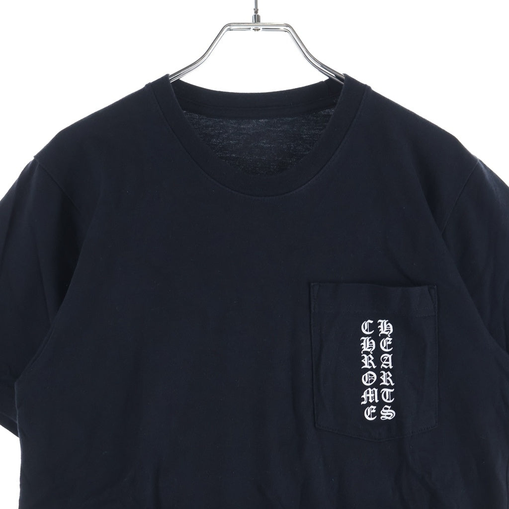 CHROME HEARTS(クロムハーツ) Pink Logo Tee ネオンピンク ロゴ 半袖Tシャツ カットソー ブラック/ピンク