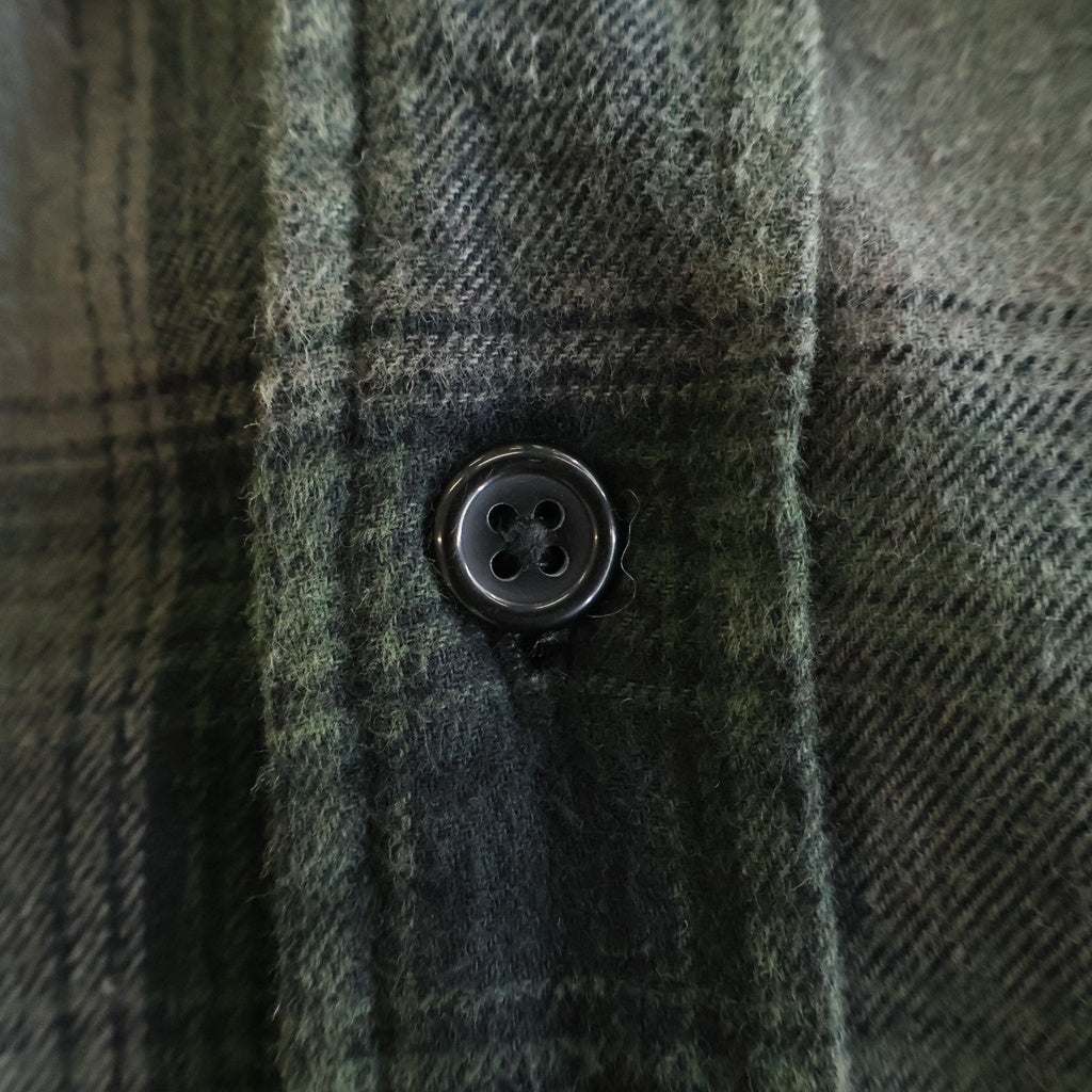 SUPREME(シュプリーム) 21AW Hooded Flannel Zip Up Shirt フードフランネルジップアップシャツ ブラック