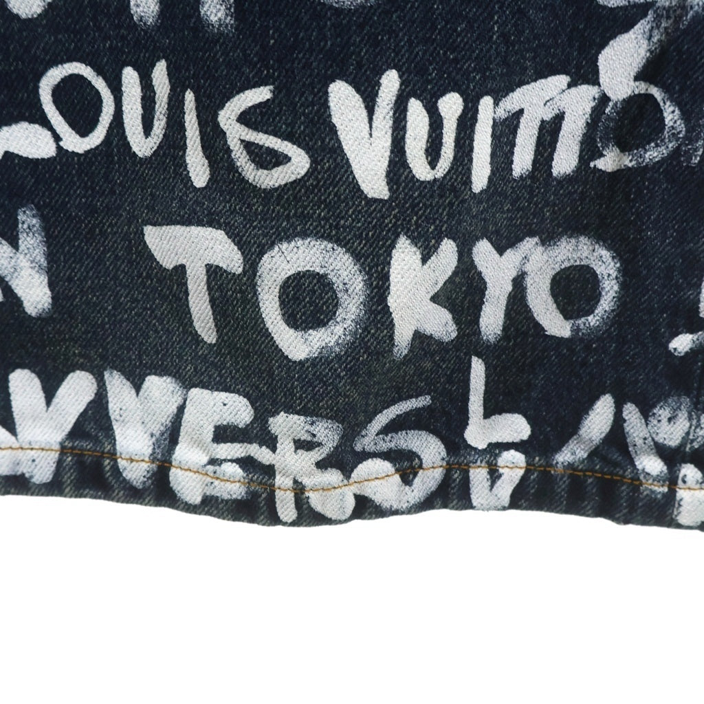 LOUIS VUITTON(ルイヴィトン) 25AW ×NIGO Denim Skate Pants グラフィティスケートデニムパンツ ジーンズ インディゴ RM252M XRZ HTD65W