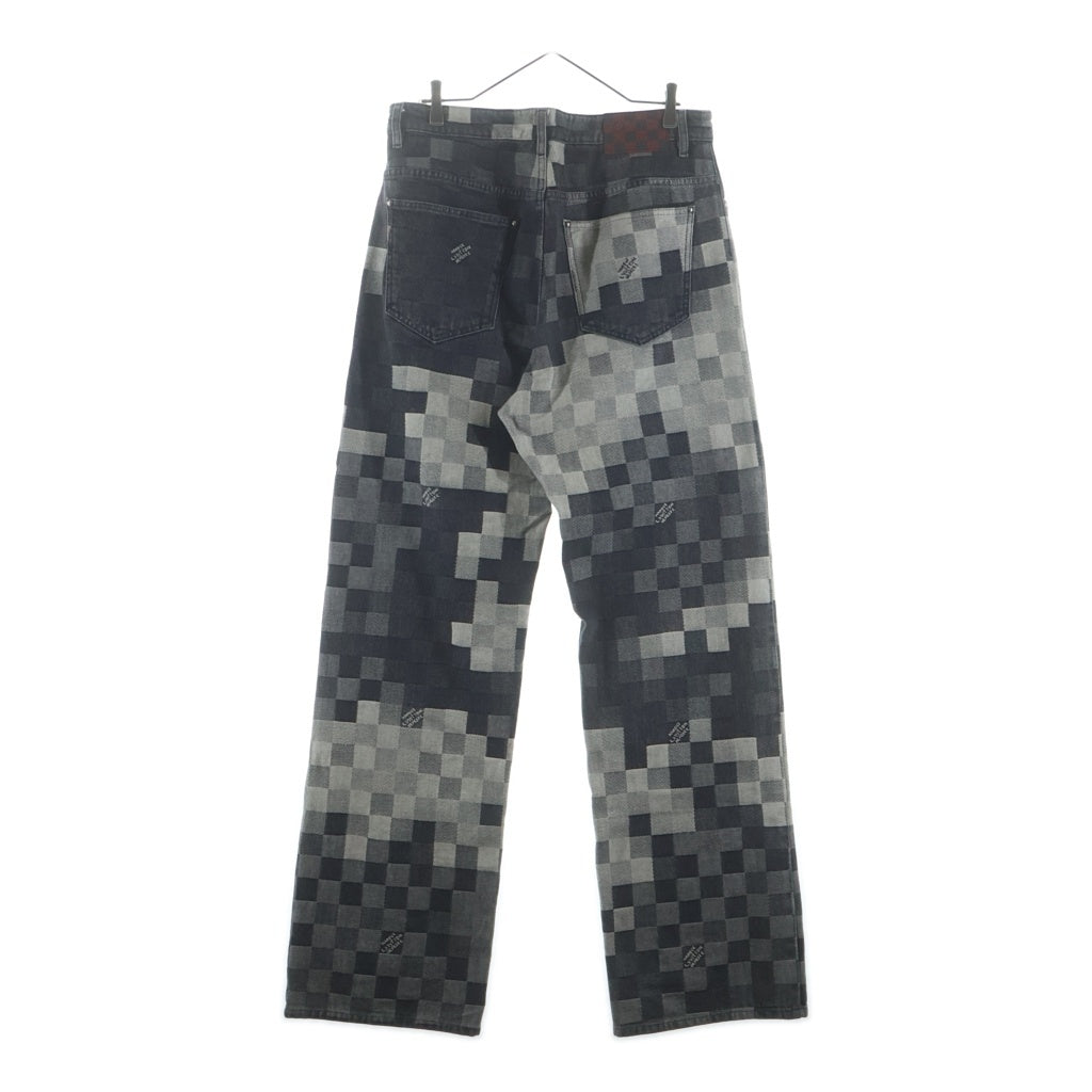 LOUIS VUITTON(ルイヴィトン) 25SS ダミエデニムスケーターデニムパンツ ジーンズ グレー RM251MN GCO HQD87W