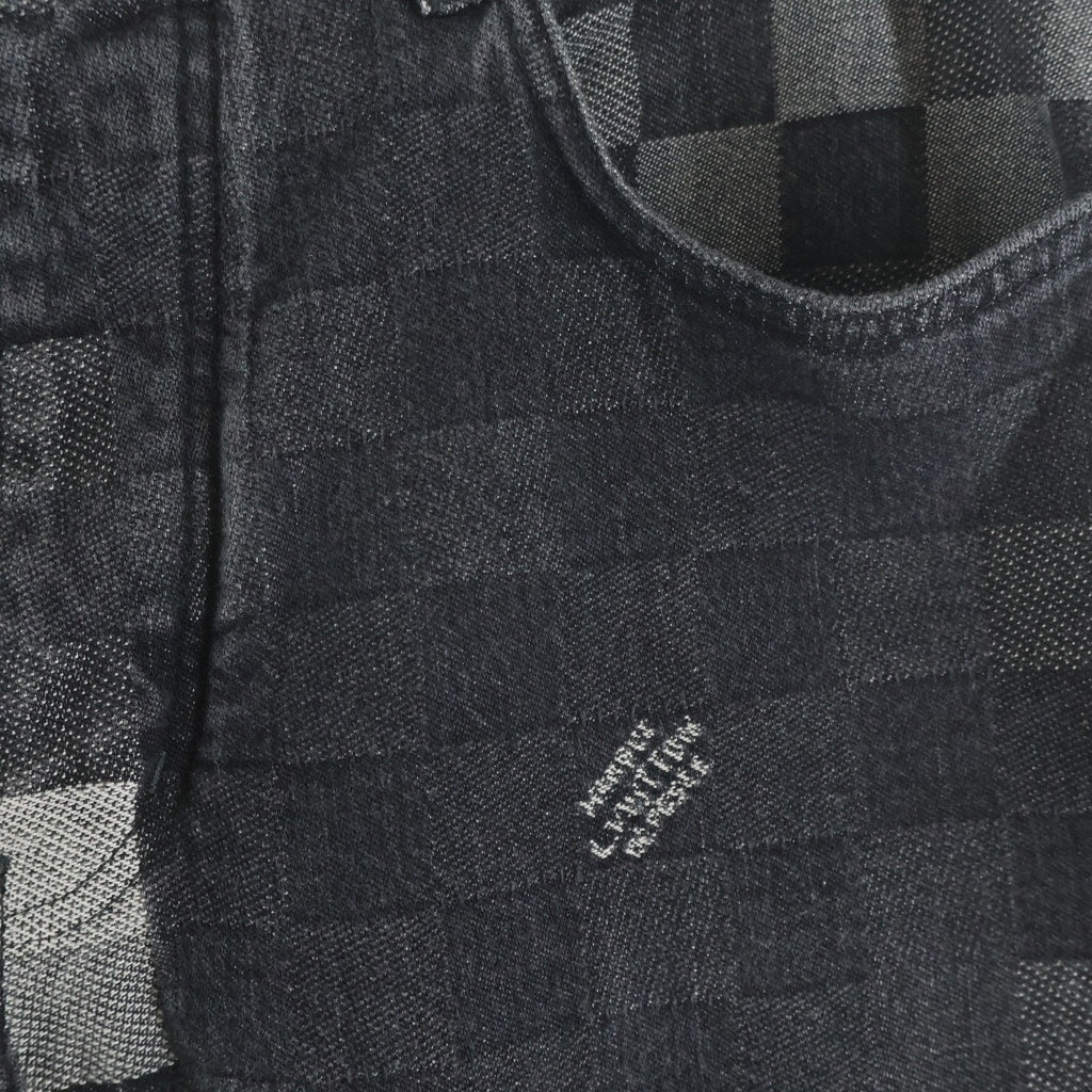 LOUIS VUITTON(ルイヴィトン) 25SS ダミエデニムスケーターデニムパンツ ジーンズ グレー RM251MN GCO HQD87W