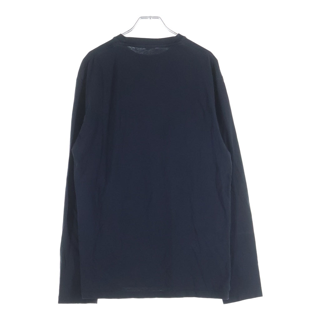 LOEWE(ロエベ) ANAGRAM LONG SLEEVE T-SHIRT アナグラム 長袖Tシャツ カットソー ワンポイントロゴ 刺繍 ブラック H526Y24J04