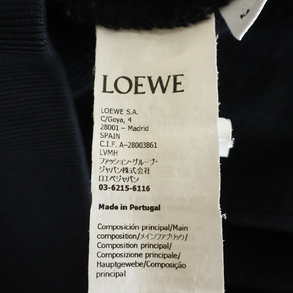 LOEWE(ロエベ) REGULAR FIT SWEATSHIRT レギュラーフィット クルーネックスウェット ロゴ刺繍 ブラック H526Y24J26