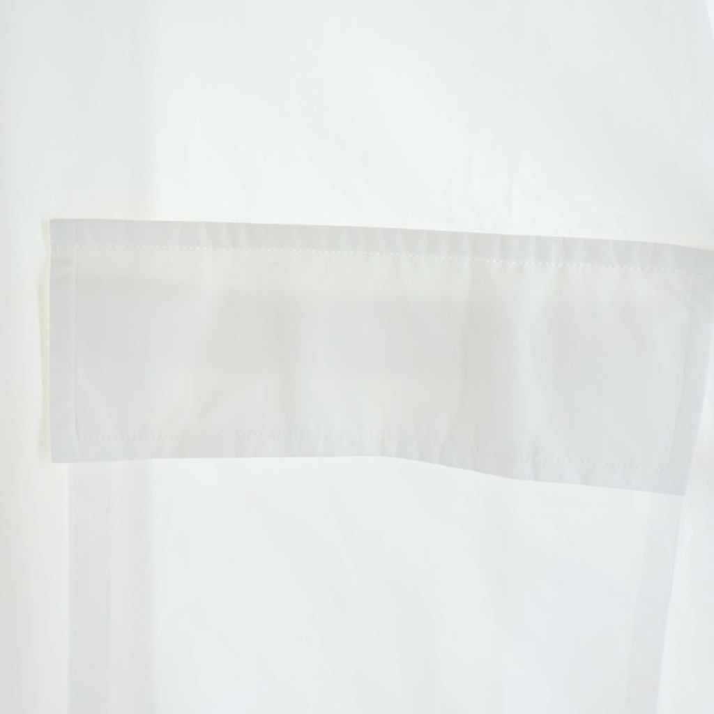 JIL SANDER(ジルサンダー) ARIEL BIG SHIRT アリエル ビッグシャツ オーバーサイズ コットン 半袖シャツ ホワイト HS JM BM 0004