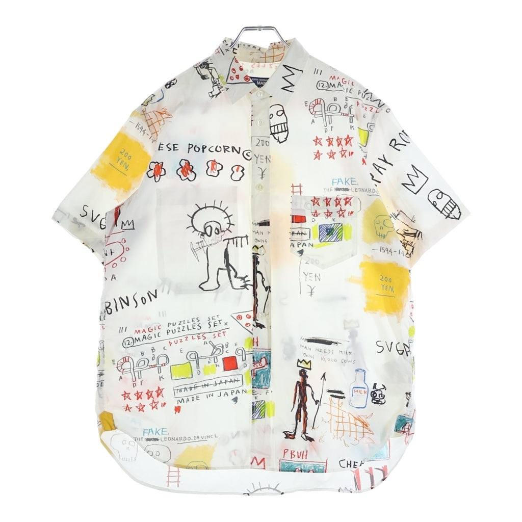JUNYA WATANABE COMME des GARCONS(ジュンヤワタナベ コムデギャルソン) Jean Michel Basquiat ジャンミシェル・バスキア コットンブロードプリント半袖シャツ WK-B025