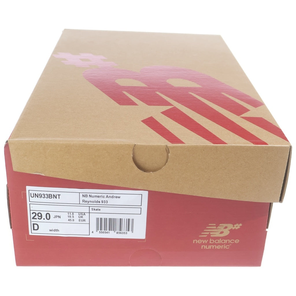 New Balance(ニューバランス) NB Numeric Andrew Reynolds 933 UN993BNT ヌメリック アンドリュー レイノルズ ローカットスニーカー シューズ ブラック US11/29cm