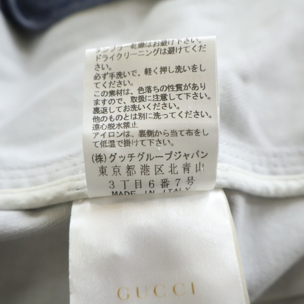 GUCCI(グッチ) デニム地 シングルテーラードジャケット グレー 308816 XZ810