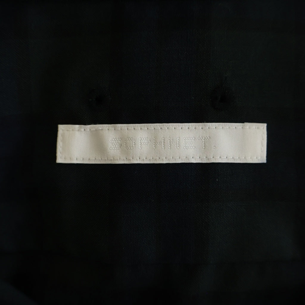 SOPHNET.(ソフネット) TROPICAL CHECK RELAX-FIT SHIRT トロピカル チェック リラックスフィット 長袖シャツ グリーン/ネイビー 260028