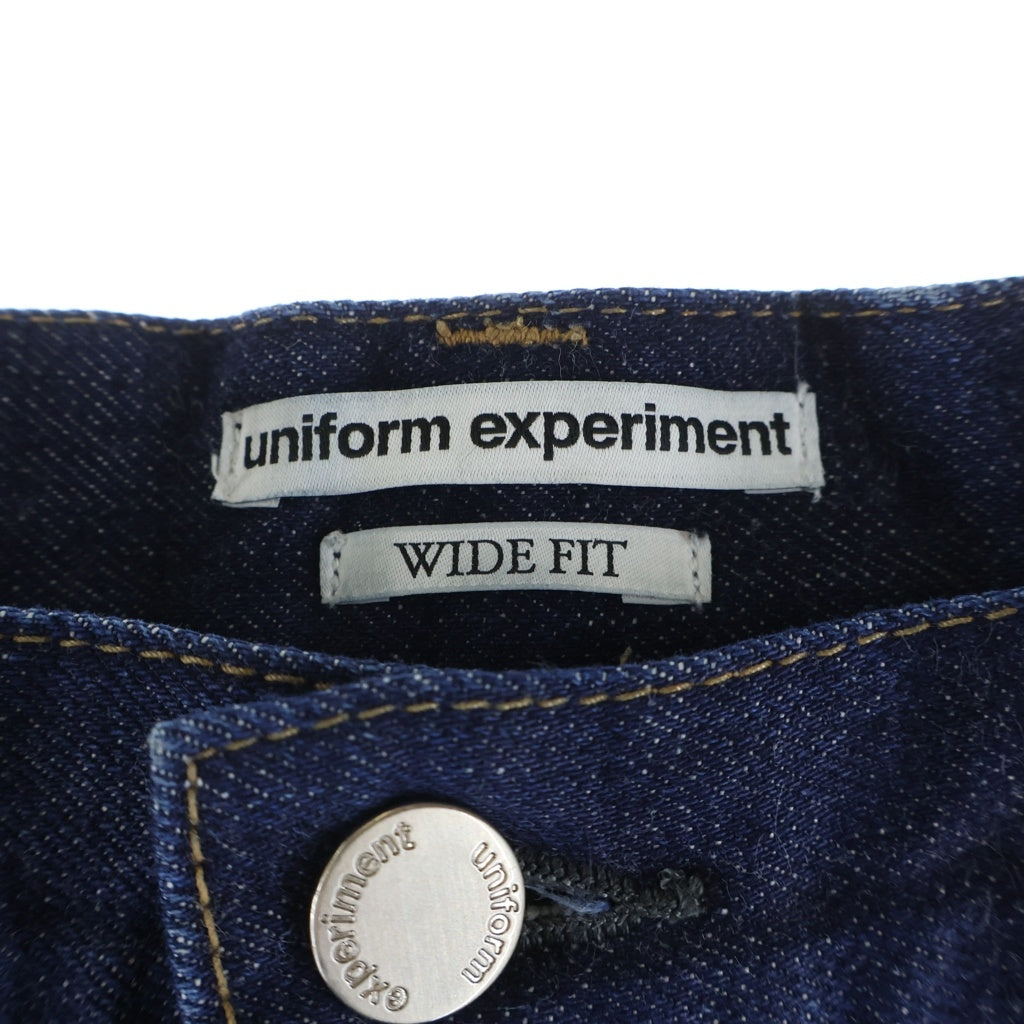UNIFORM EXPERIMENT(ユニフォームエクスペリメント) RIGID DENIM WIDE-FIT JEANS リジット ワイドフィット デニム インディゴ 252052
