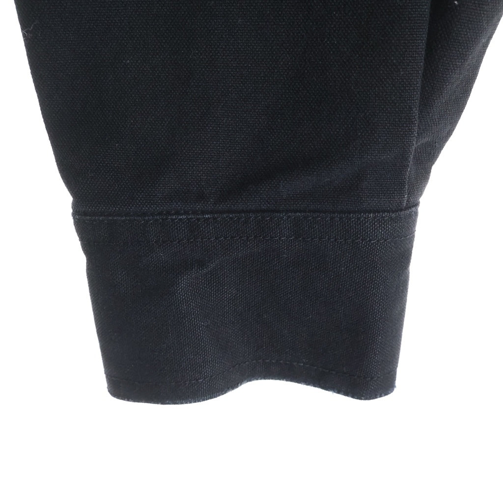 VYNER ARTICLES(ヴァイナーアーティクルズ) Worker Shirt with Bandana Patches バンダナパッチ ワーク長袖シャツ ブラック