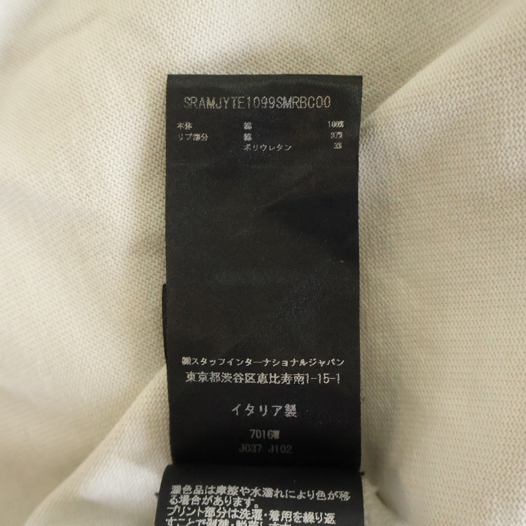 AMIRI(アミリ) MR. HOLLYWOOD OVERSIZED TEE ミスター ハリウッド プリント ヴィンテージ加工 半袖Tシャツ カットソー ベージュ
