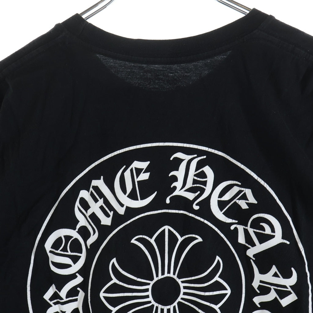 CHROME HEARTS(クロムハーツ) HORSESHOE S/S TEE ホースシュープリント ポケット半袖Tシャツ カットソー ブラック