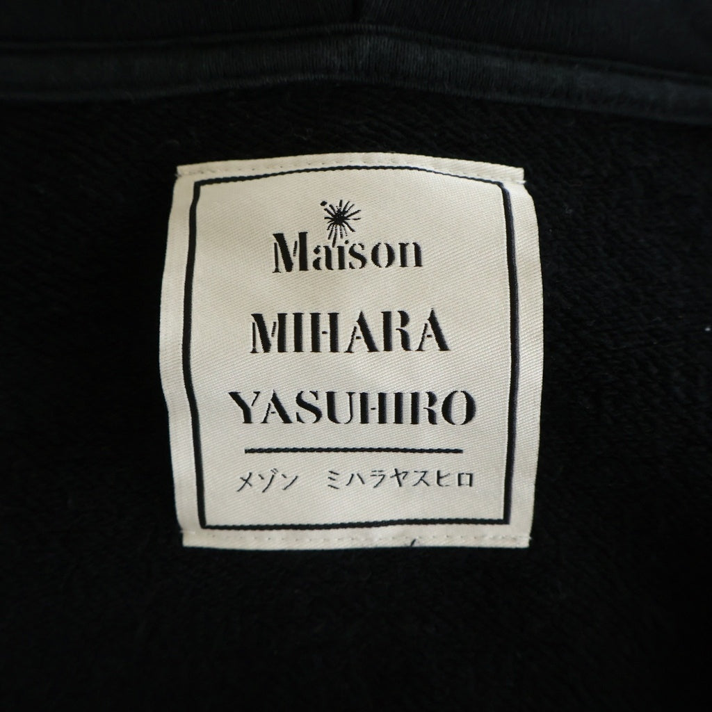 MAISON MIHARAYASUHIRO(メゾンミハラヤスヒロ) Distressed Zip-up Hoodie ディストレスド ジップアップ フーディー ブラック J13PK721