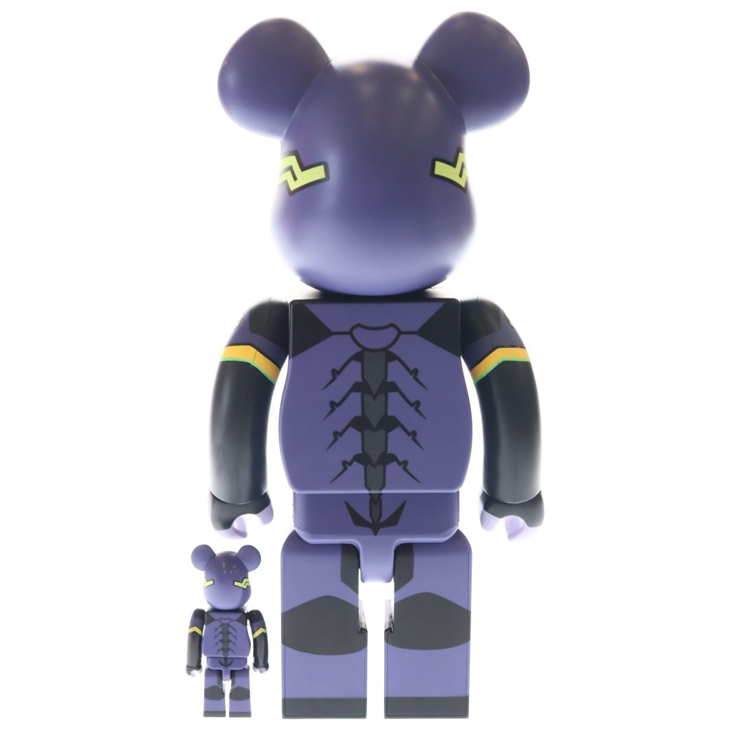 MEDICOM TOY(メディコムトイ) BE@RBRICK × エヴァンゲリオン第13号機(新塗装版) 100% & 400% ベアブリック フィギュア 人形 パープル