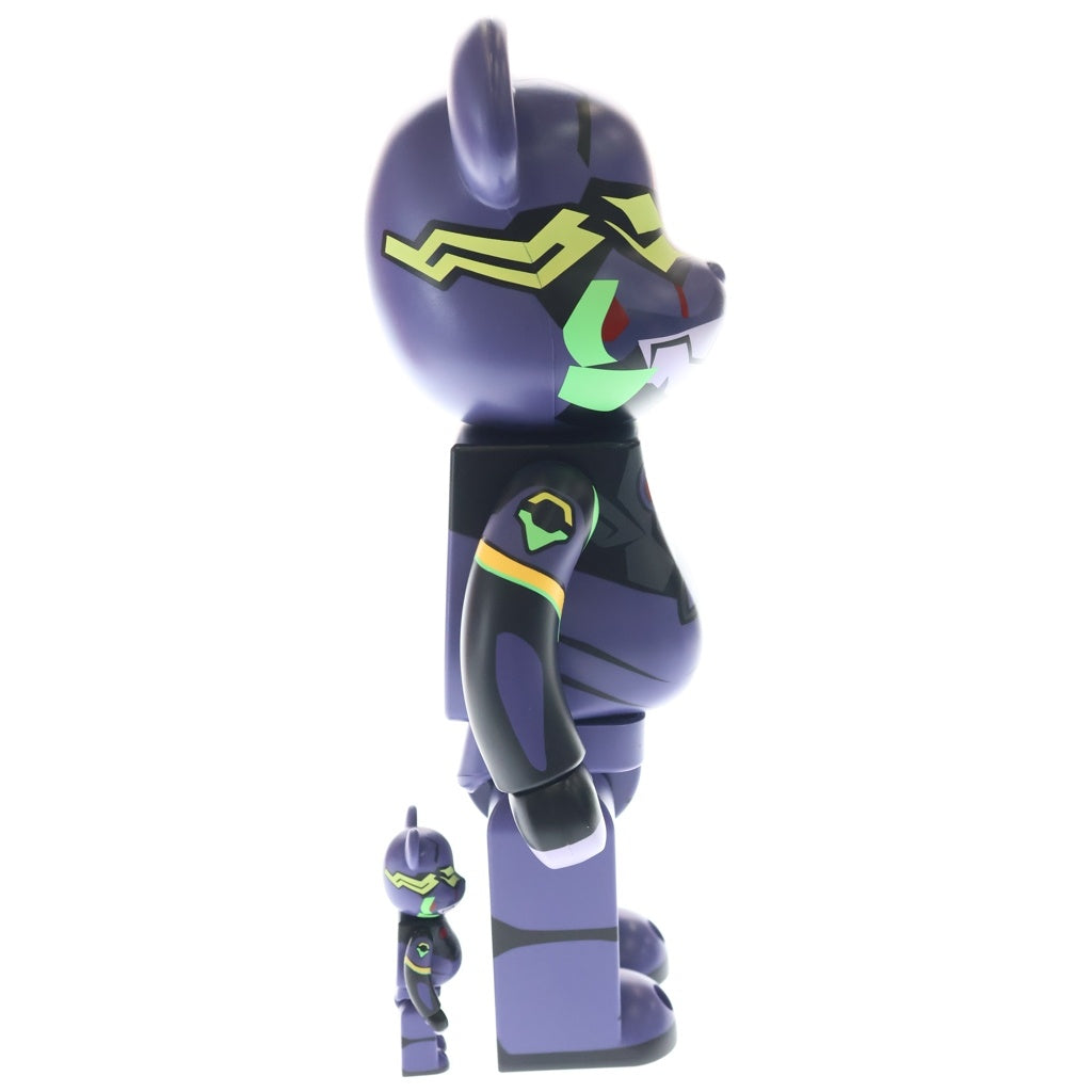 MEDICOM TOY(メディコムトイ) BE@RBRICK × エヴァンゲリオン第13号機(新塗装版) 100% & 400% ベアブリック フィギュア 人形 パープル