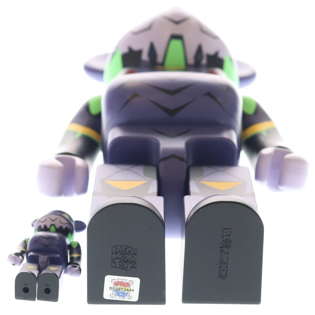 MEDICOM TOY(メディコムトイ) BE@RBRICK × エヴァンゲリオン第13号機(新塗装版) 100% & 400% ベアブリック フィギュア 人形 パープル