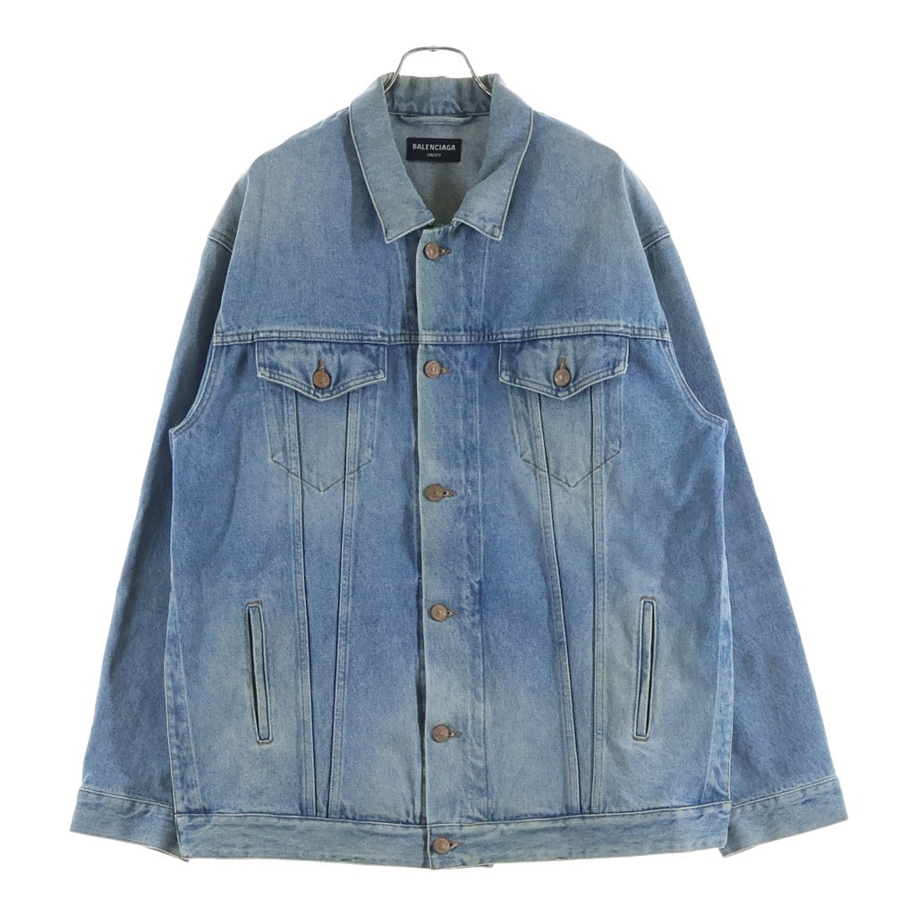 BALENCIAGA(バレンシアガ) 20AW Denim Oversized Zip-Up Jacket デニムオーバーサイズジップアップジャケット インディゴ 657602 TDW15