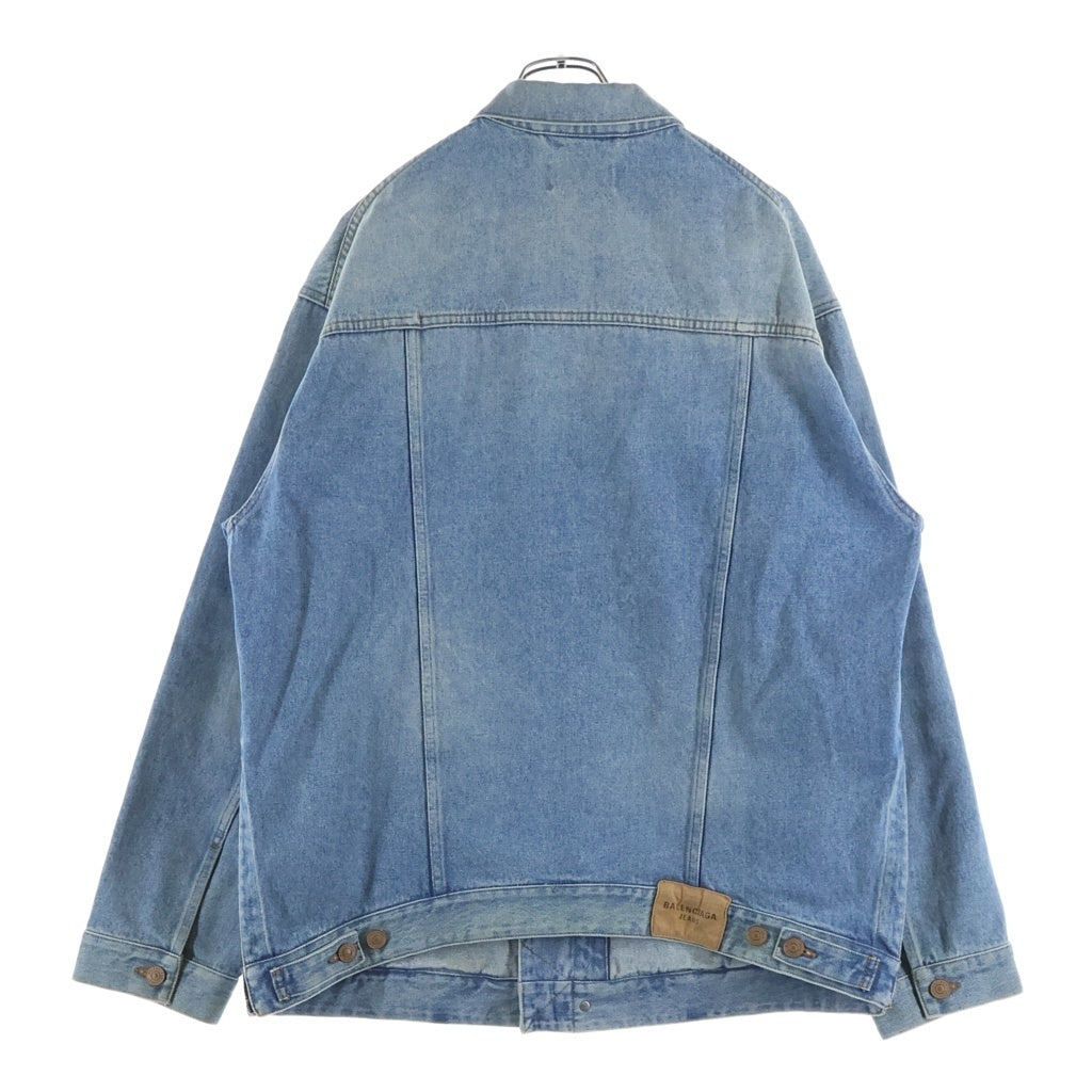 BALENCIAGA(バレンシアガ) 20AW Denim Oversized Zip-Up Jacket デニムオーバーサイズジップアップジャケット インディゴ 657602 TDW15