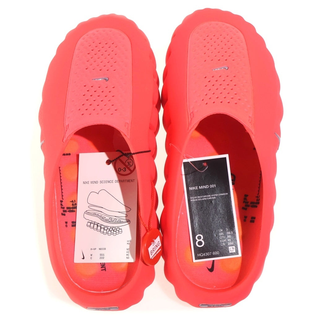NIKE(ナイキ) Mind 001 Mules Solar Red Hyper Crimson HQ4307-600 マインド001 ミュール サンダル ソーラーレッド ハイパークリムゾン US8/26cm
