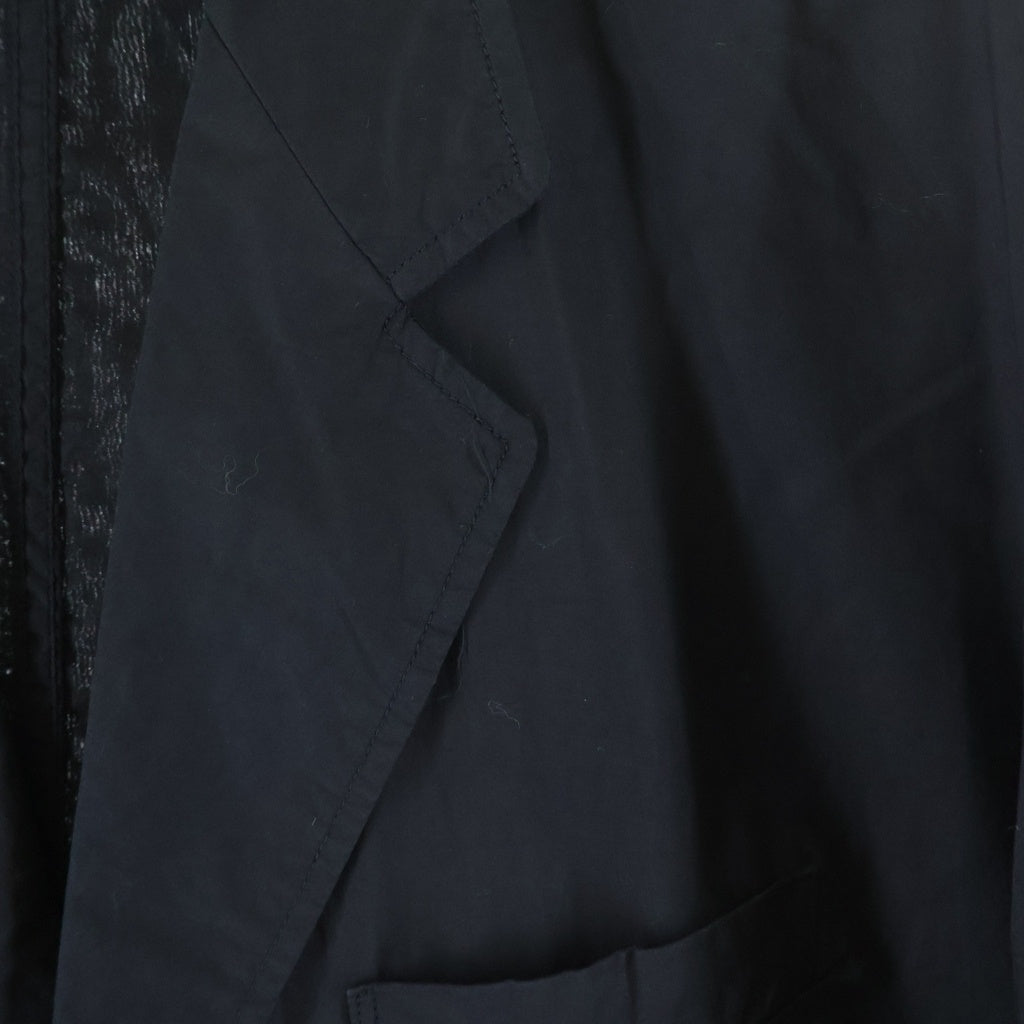 Graphpaper(グラフペーパー) Garment Dyed Jacket ガーメントダイ コットンテーラードジャケット ブラック