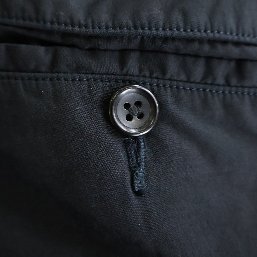 Graphpaper(グラフペーパー) Garment Dyed Typewriter Oversized Slacks ガーメントダイ タイプライターオーバーサイズスラックス コットンパンツ ブラック