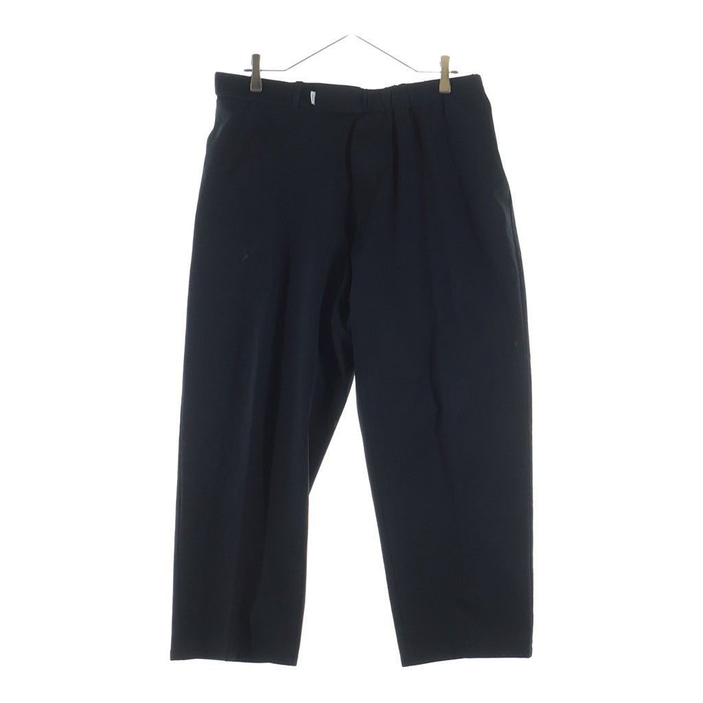 Graphpaper(グラフペーパー) Compact Ponte Wide Tapered Chef Pants コンパクトポンテ ワイドテーパードシェフパンツ スラックス ブラック