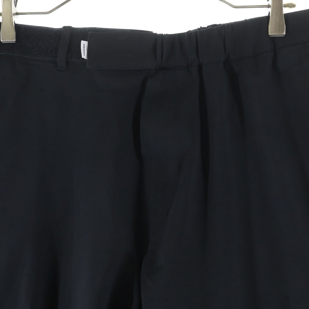 Graphpaper(グラフペーパー) Compact Ponte Wide Tapered Chef Pants コンパクトポンテ ワイドテーパードシェフパンツ スラックス ブラック