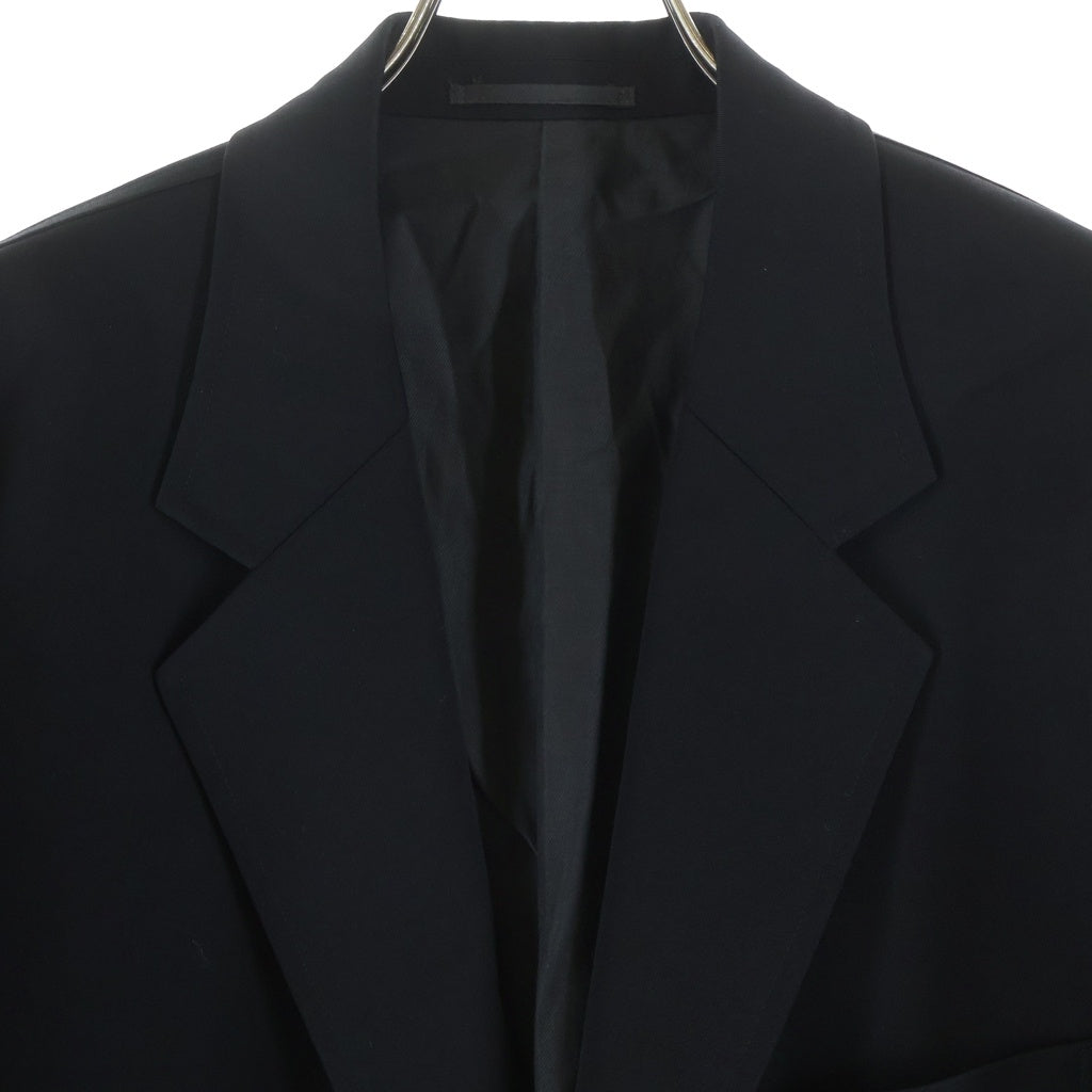 Graphpaper(グラフペーパー) Scale Off Wool Jacket スケールオフウールジャケット テーラードジャケット ブラック GM241-20168B