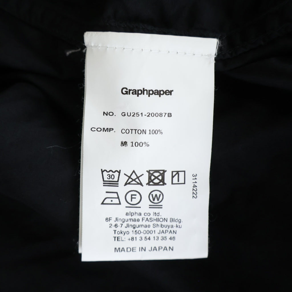 Graphpaper(グラフペーパー) Garment Dyed Typewriter Oversized Jacket ガーメントダイ タイプライターオーバーサイズジャケット GU251-20087B