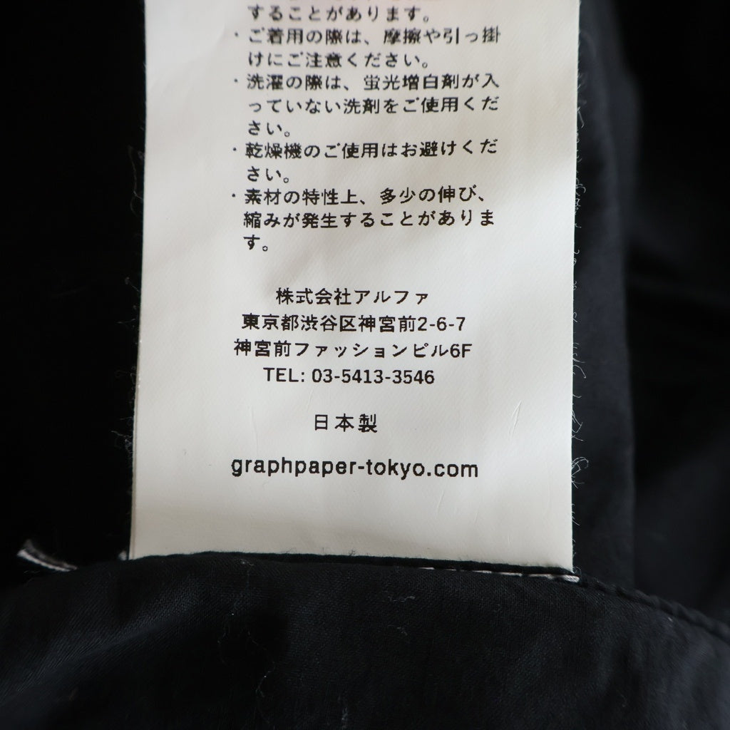 Graphpaper(グラフペーパー) Garment Dyed Typewriter Oversized Jacket ガーメントダイ タイプライターオーバーサイズジャケット GU251-20087B