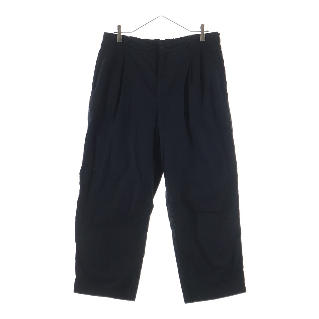 Graphpaper(グラフペーパー) Garment Dyed Typewriter Oversized Slacks ガーメントダイ タイプライター オーバーサイズスラックスパンツ ブラック GM251-40089B