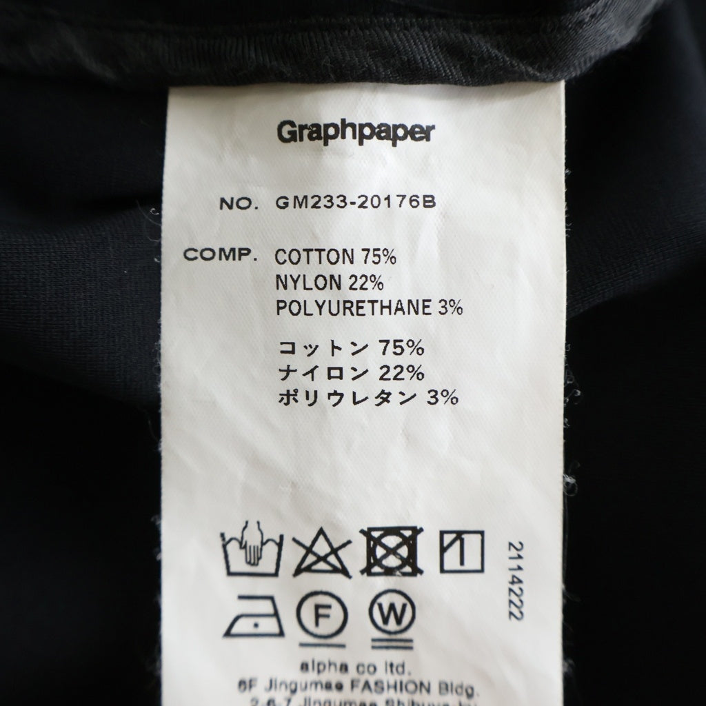 Graphpaper(グラフペーパー) Compact Ponte Jacket コンパクトポンテジャケット テーラードジャケット ブラック GM233-20176B
