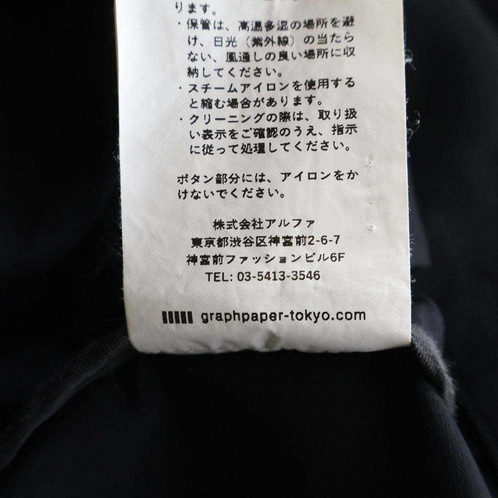 Graphpaper(グラフペーパー) Compact Ponte Jacket コンパクトポンテジャケット テーラードジャケット ブラック GM233-20176B