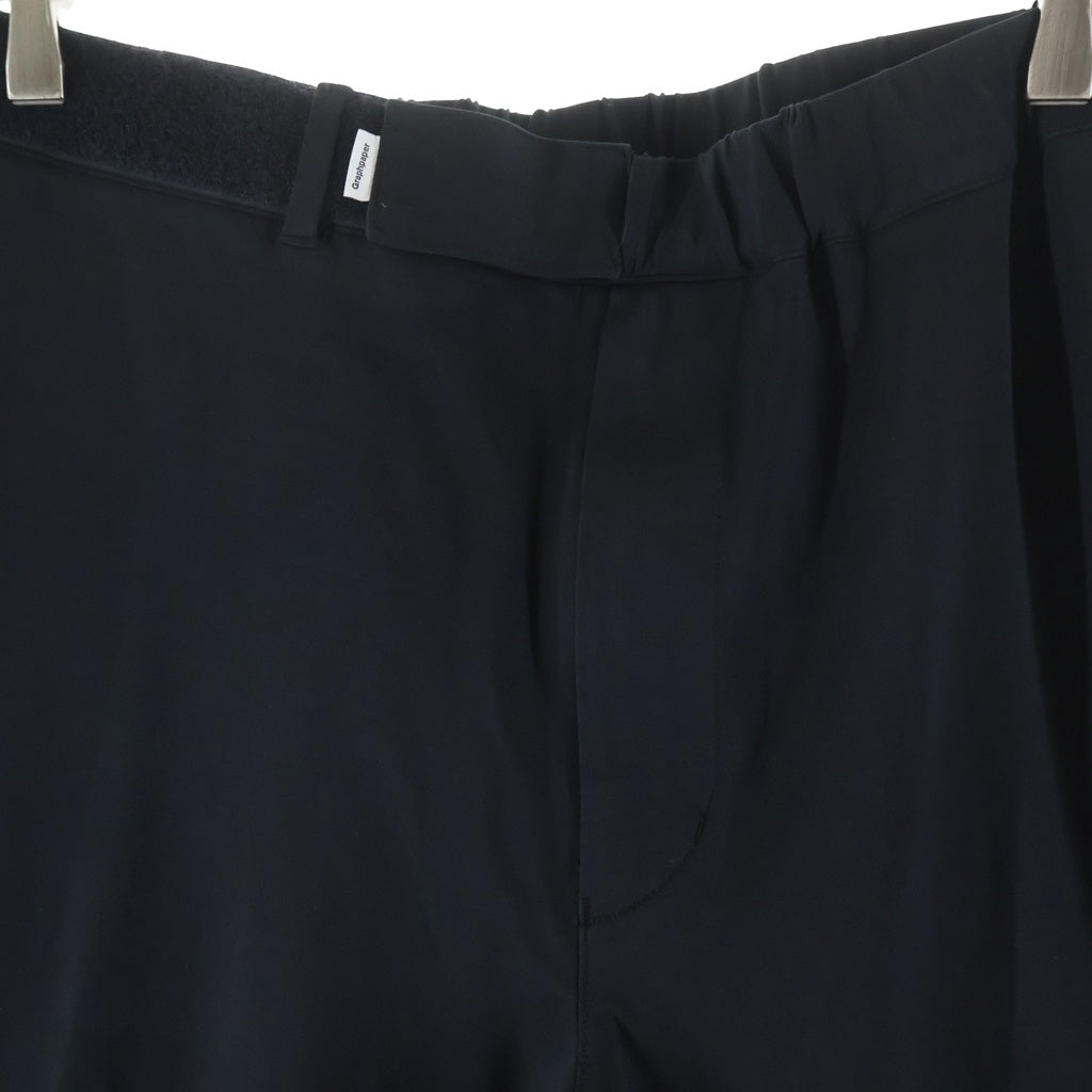 Graphpaper(グラフペーパー) Compact Ponte Wide Tapered Chef Pants コンパクトポンテ ワイドテーパードシェフパンツ スラックス ブラック