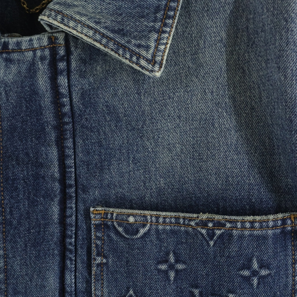 LOUIS VUITTON(ルイヴィトン) 23AW MONOGRAM DENIM WORKWEAR ZIPUP JACKET モノグラムデニム ワークウェア ジップアップジャケット インディゴ RM232Q Y38 HPA46W RM232Q Y38 HPA46W