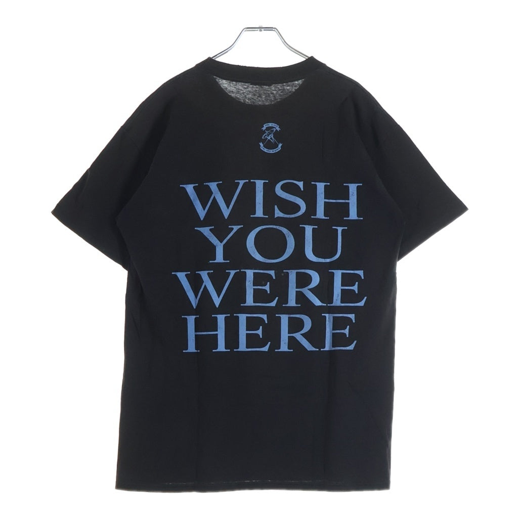 VINTAGE(ヴィンテージ) 90S PINK FLOYD WISH YOU WERE HERE ピンクフロイド 両面プリントロゴ 半袖Tシャツ カットソー ブラック -